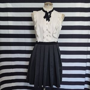 Ted Baker KIMIKA Black and White Tuxedo Dress